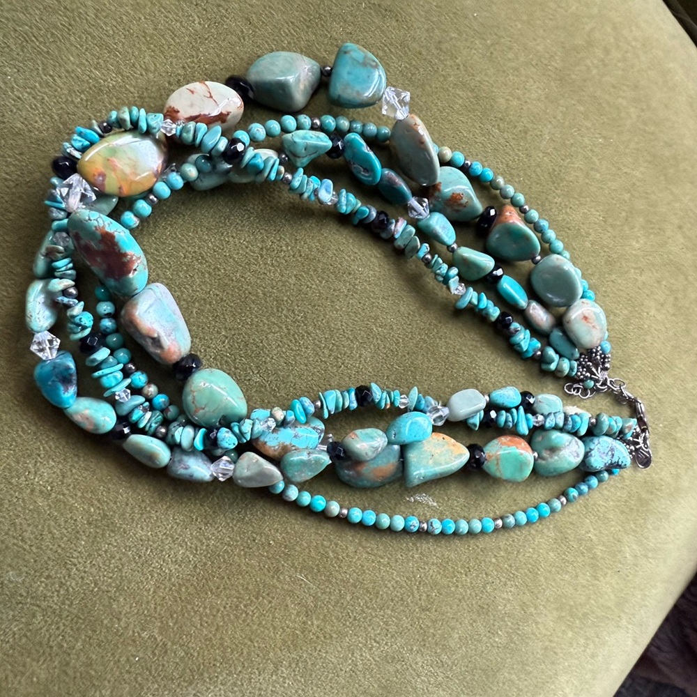 Silpada Turquoise and Crystal Necklace